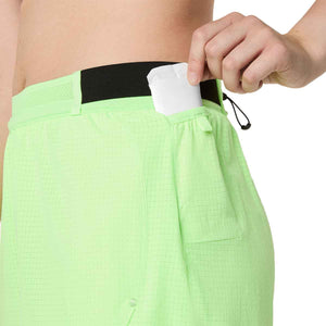 Asics Metarun Split Shorts Women Illuminate Green מכנסי ריצה לנשים