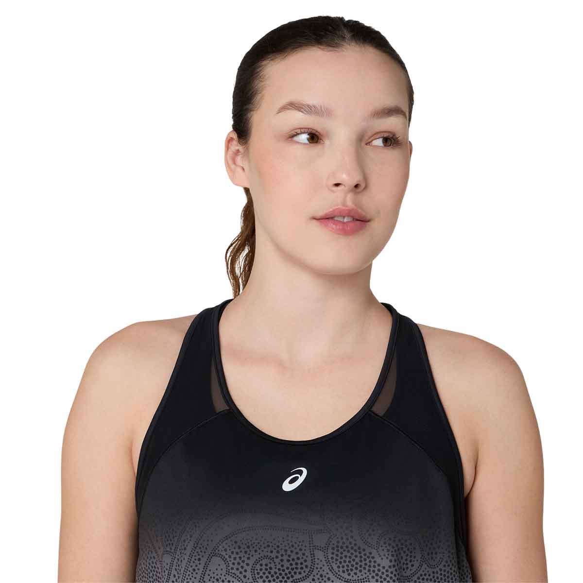Asics 2012D429-001 Road Fade Tank Women Black Cream גופיית ריצה לנשים