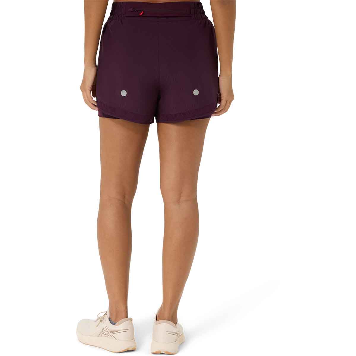 Asics Nagino Run Short Women Dark Aubergine מכנסי ריצה לנשים