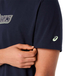 Asics Logo Graphic Tee Men Midnight חולצת אסיקס לגברים
