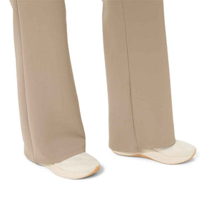 Asics Nagino Refined Texture Sweat Flare Pant Women Greige מכנסי אסיקס לנשים