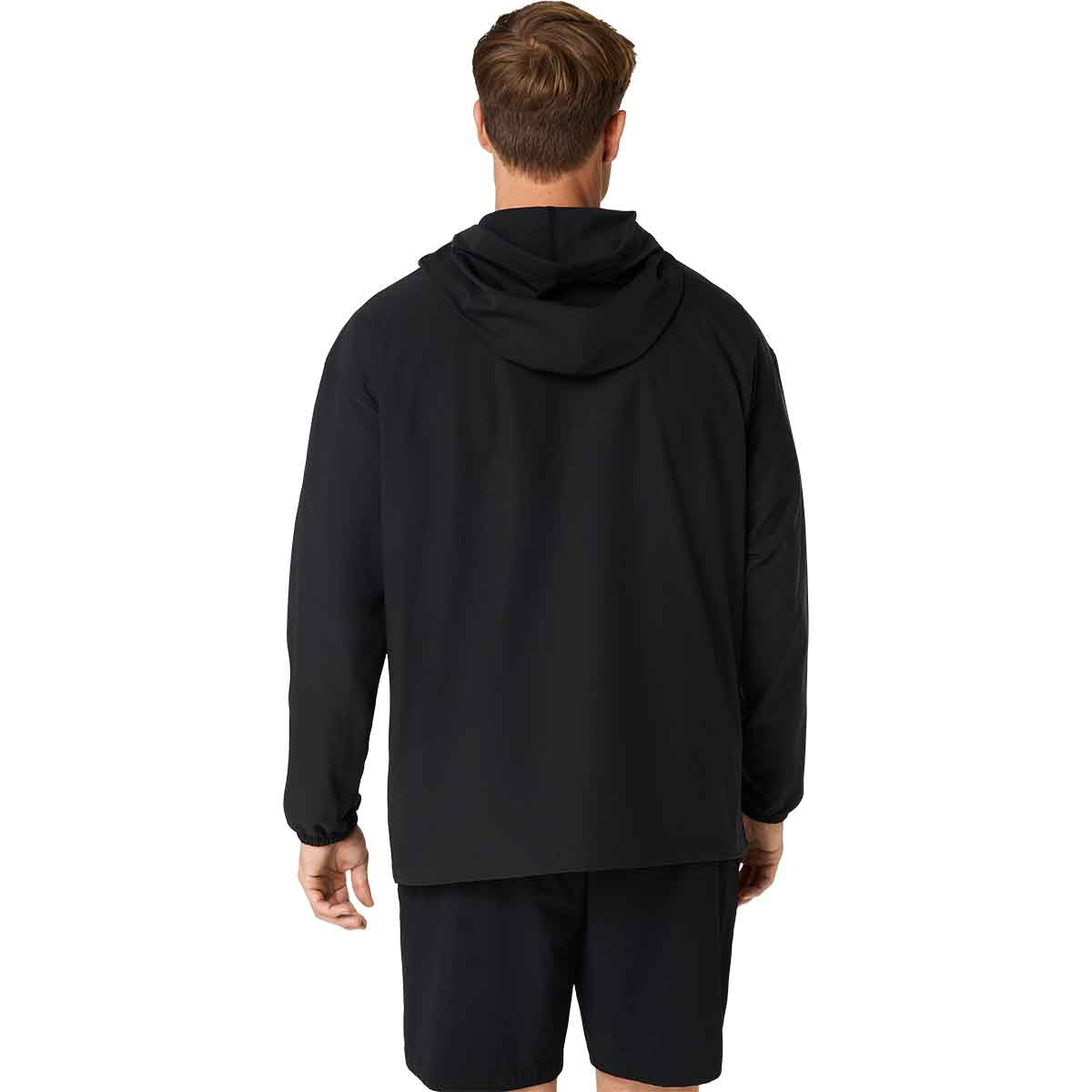 Asics Heritage Double Weave Relaxed Anorak Unisex Performance Black Cream ג'קט אסיקס יוניסקס