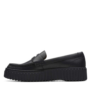 Clarks Torhill Penny Black Leather נעלי קלארקס לנשים
