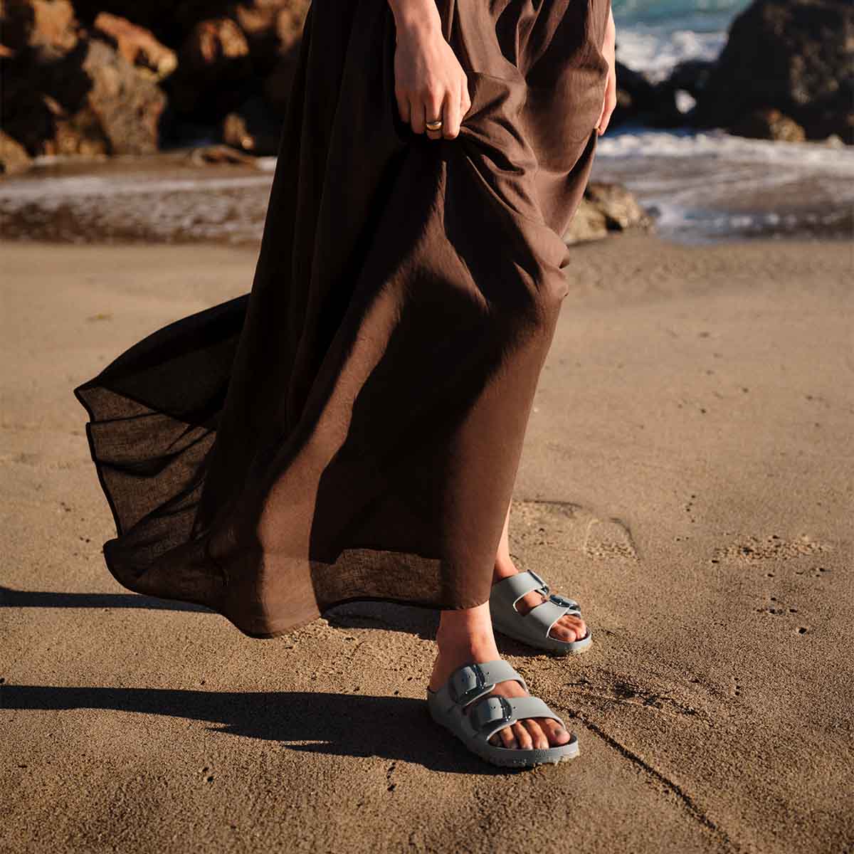 Birkenstock Arizona Big Buckle EVA Pure Sage כפכפי בירקנשטוק לנשים