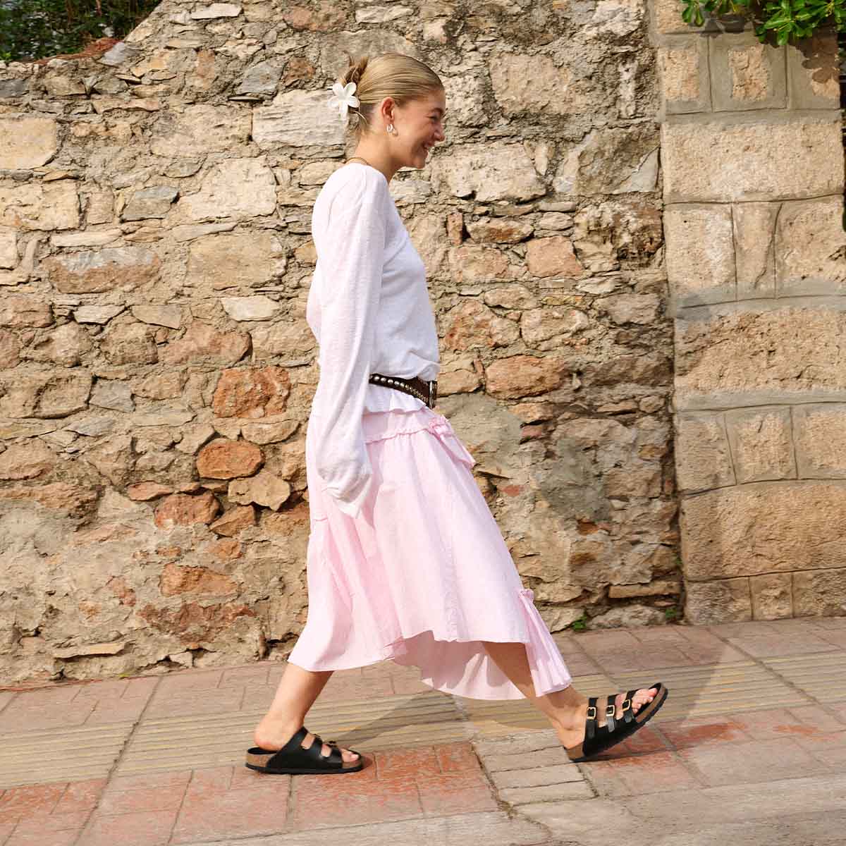 Birkenstock Florida Fresh Black Amalfi כפכפי בירקנשטוק פלורידה לנשים