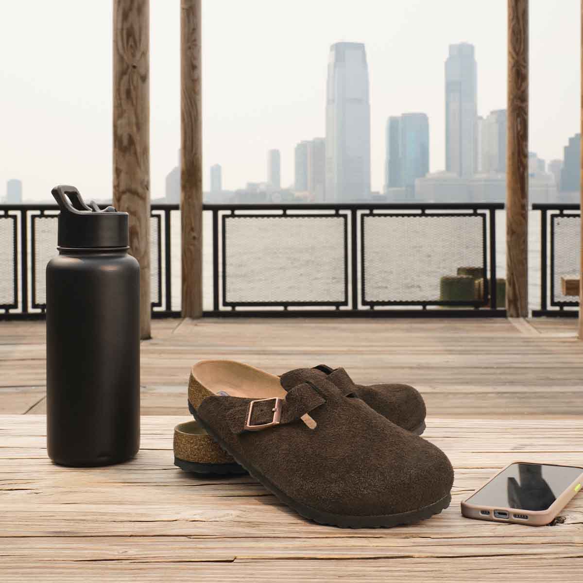 Birkenstock Boston BS Mocha כפכפי בירקנשטוק לנשים בוסטון מוקה