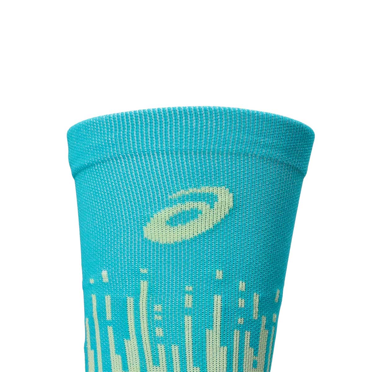Asics Performance Run Crew Sock Unisex - Illuminate Yellow Energy Aqua גרבי ריצה אסיקס