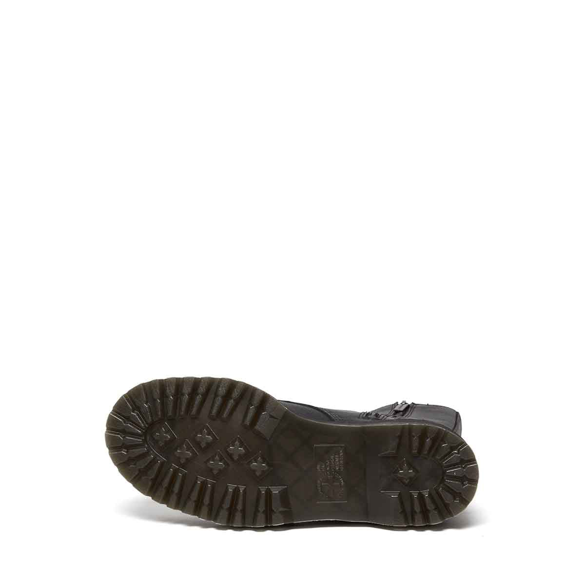Dr. Martens Quad 1B99 Pisa Leather Mid Calf Lace Up Boots Black מגפי ד"ר מרטנס