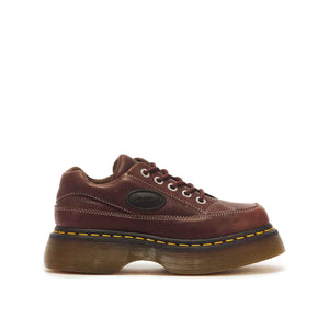 Dr. Martens Buzz 5-Eye Grizzly Leather Shoes Dark Brown נעלי ד"ר מרטנס לנשים