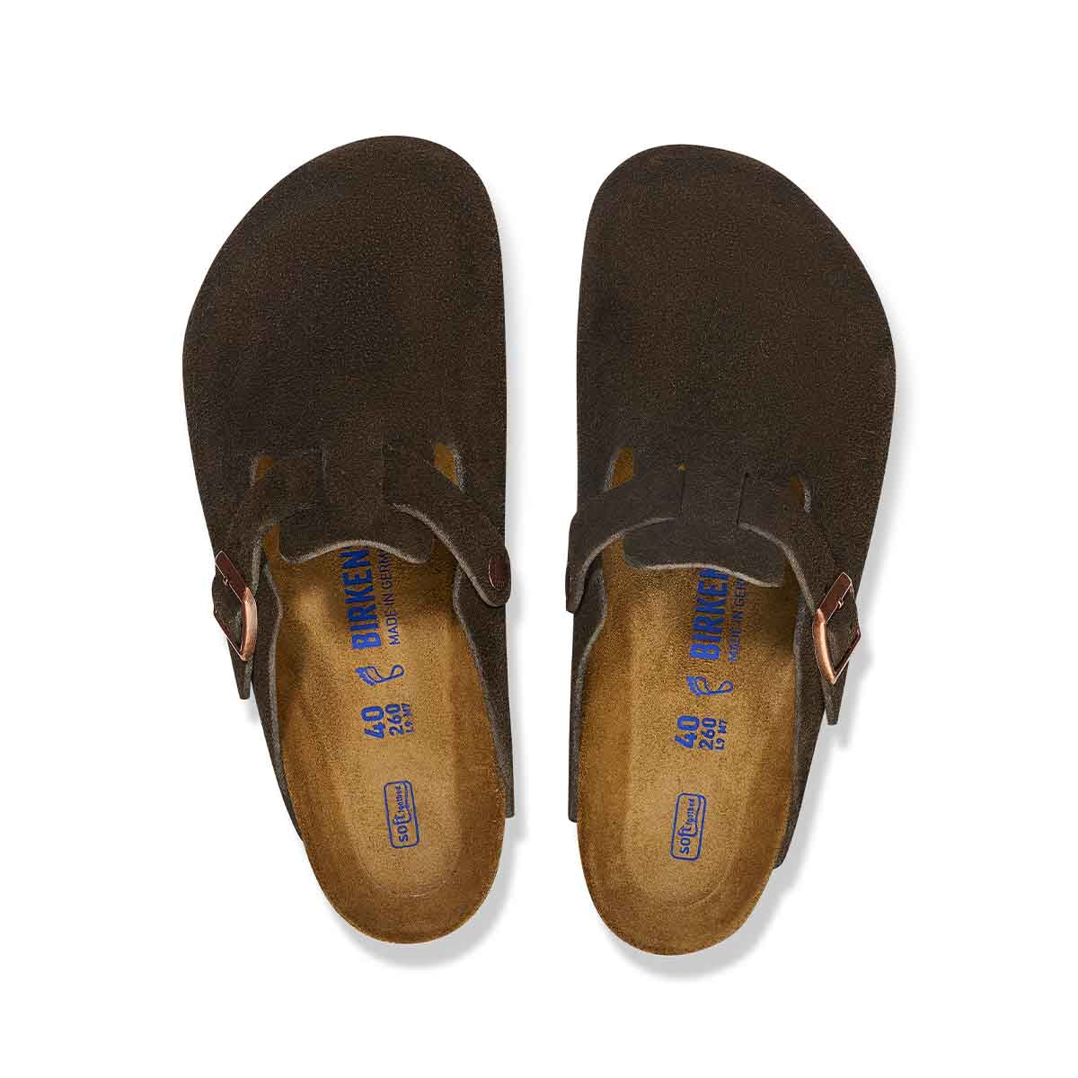 Birkenstock Boston VL WB Mocca כפכפי יוניסקס בוסטון מוקה