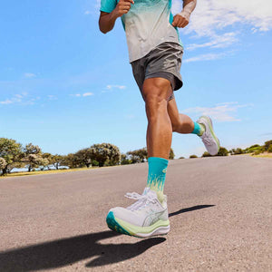 Asics Gel Kayano 33 Men White Energy Aqua נעלי ריצה ג`ל קיאנו 33 לגברים