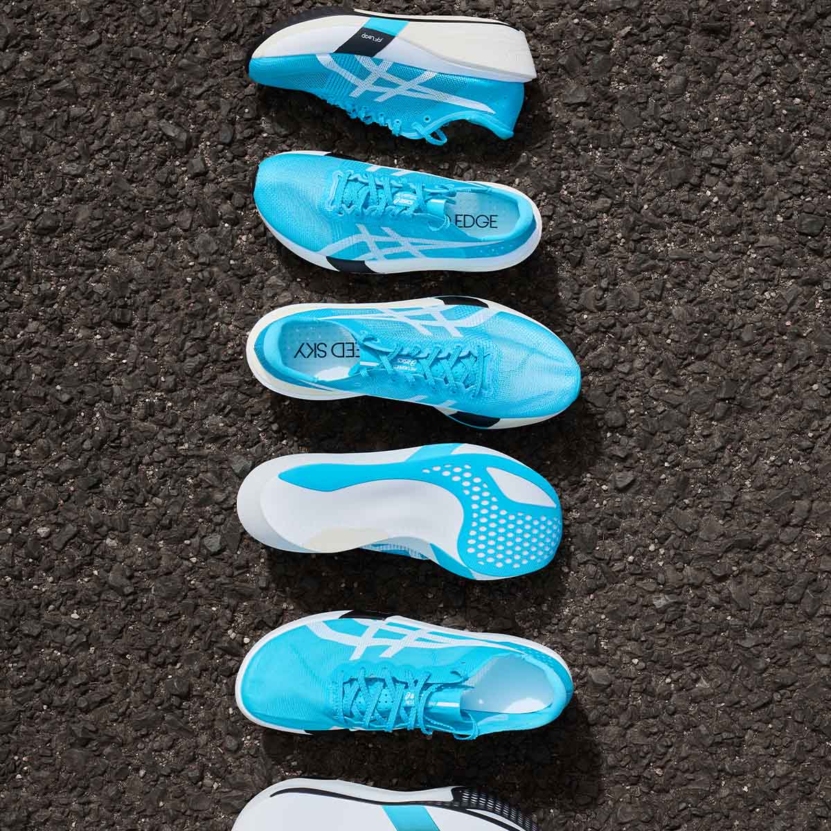 Asics Metaspeed Edge Tokyo Unisex Aquarium White נעלי ריצה מטה ספיד אדג` טוקיו