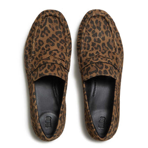 Fit Flop Delicato Soft Loafer - Tan Black נעלי מוקסין פיט פלופ לנשים
