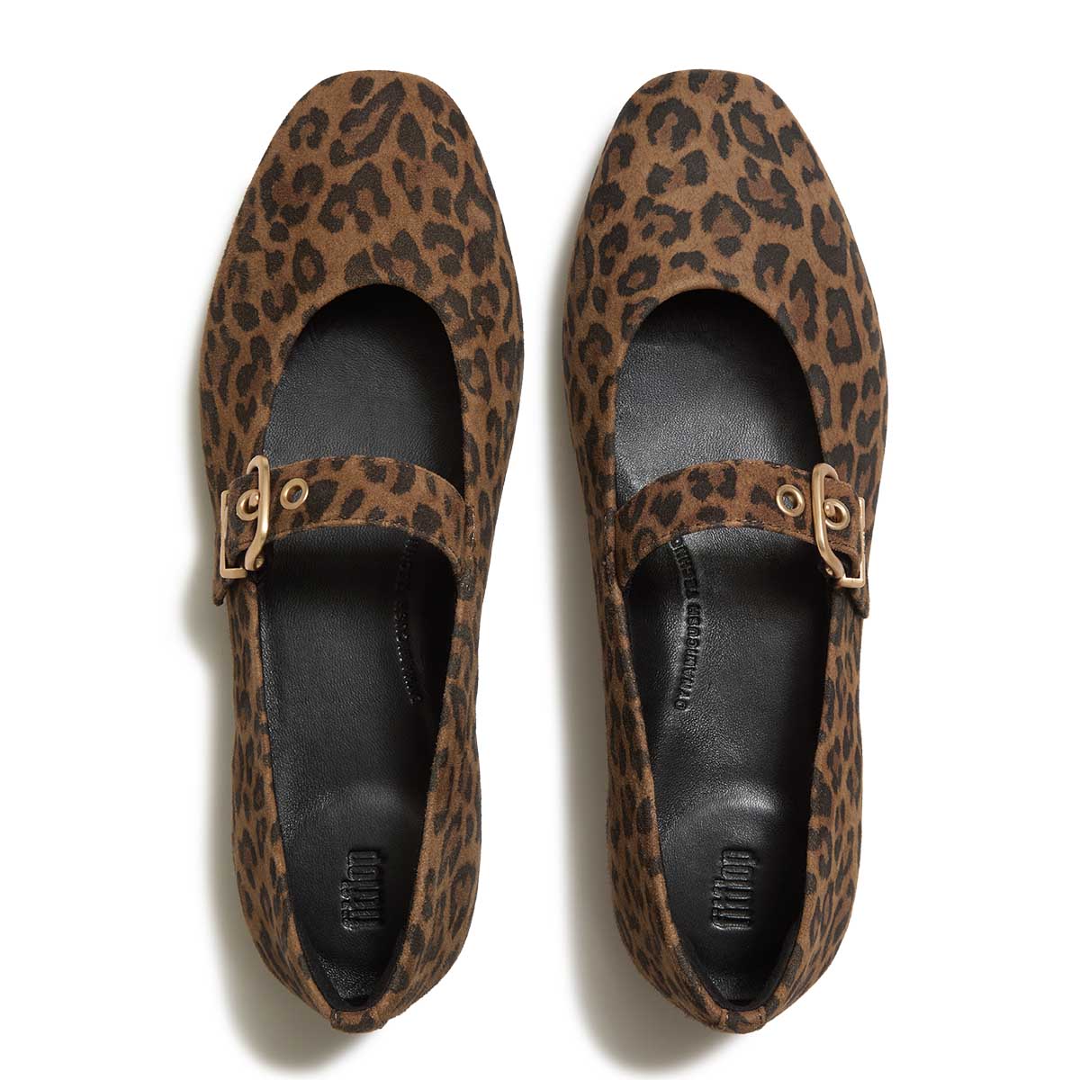 Fit Flop Delicato Mary Jane Tan Black נעלי פיט פלופ לנשים