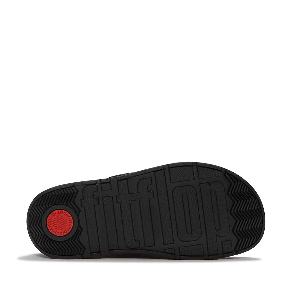 Fit Flop X Keith Haring Gen-FF Buckle 2-Bar Slides Black כפכפי פיטפלופ לנשים
