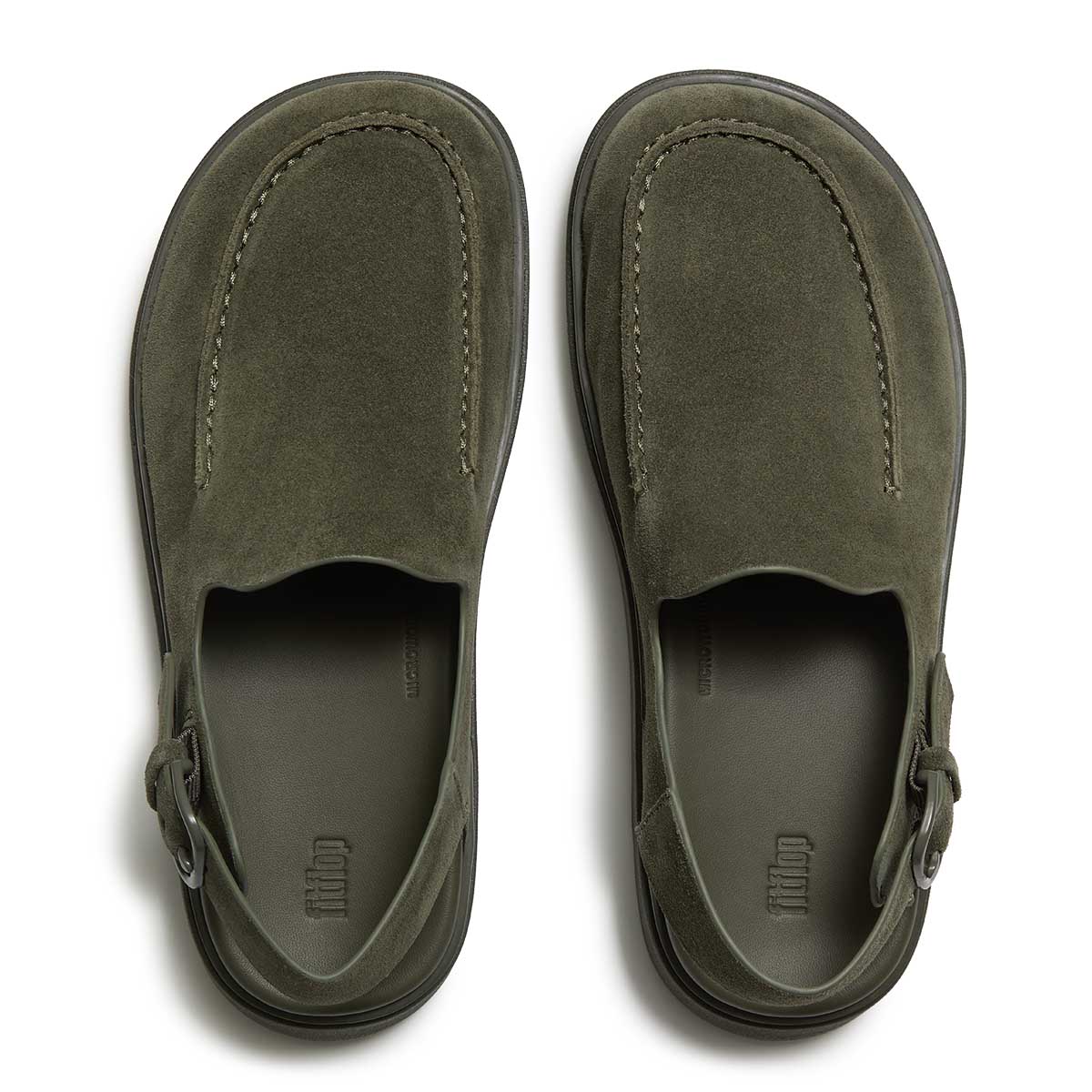 Fit Flop Gen-FF Mule With Back Strap - Deep Olive סנדלי פיט פלופ לנשים