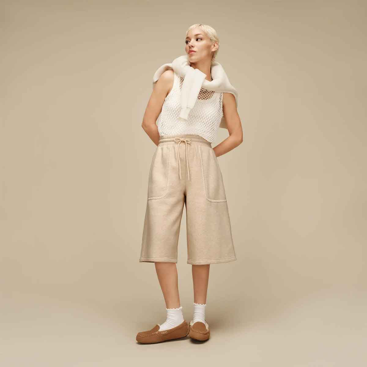 UGG Ansley Slipper Chestnut נעלי מוקסין אנסלי חום לנשים