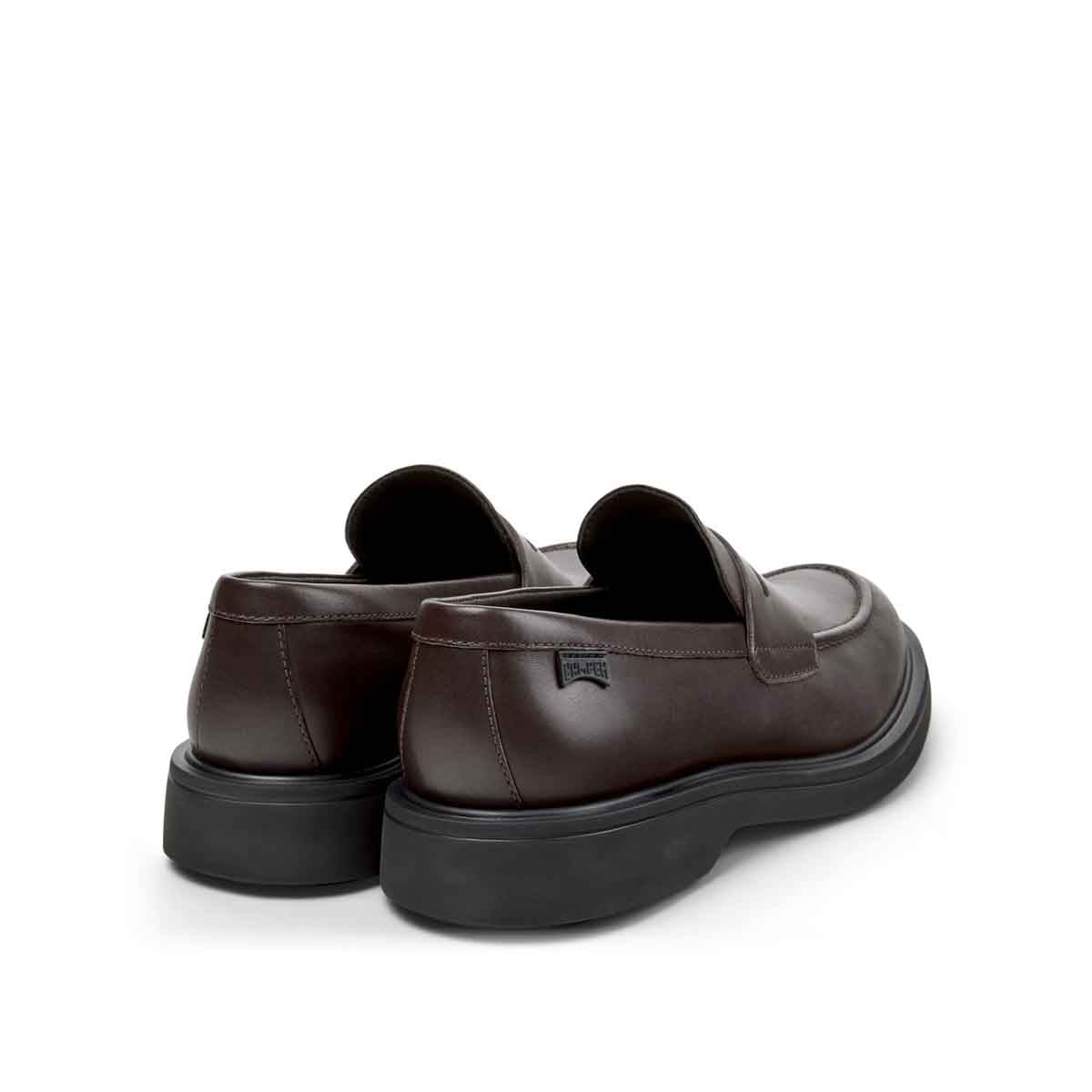 Camper Norman Brown Leather Shoes for Men נעלי מוקסין קמפר לגברים