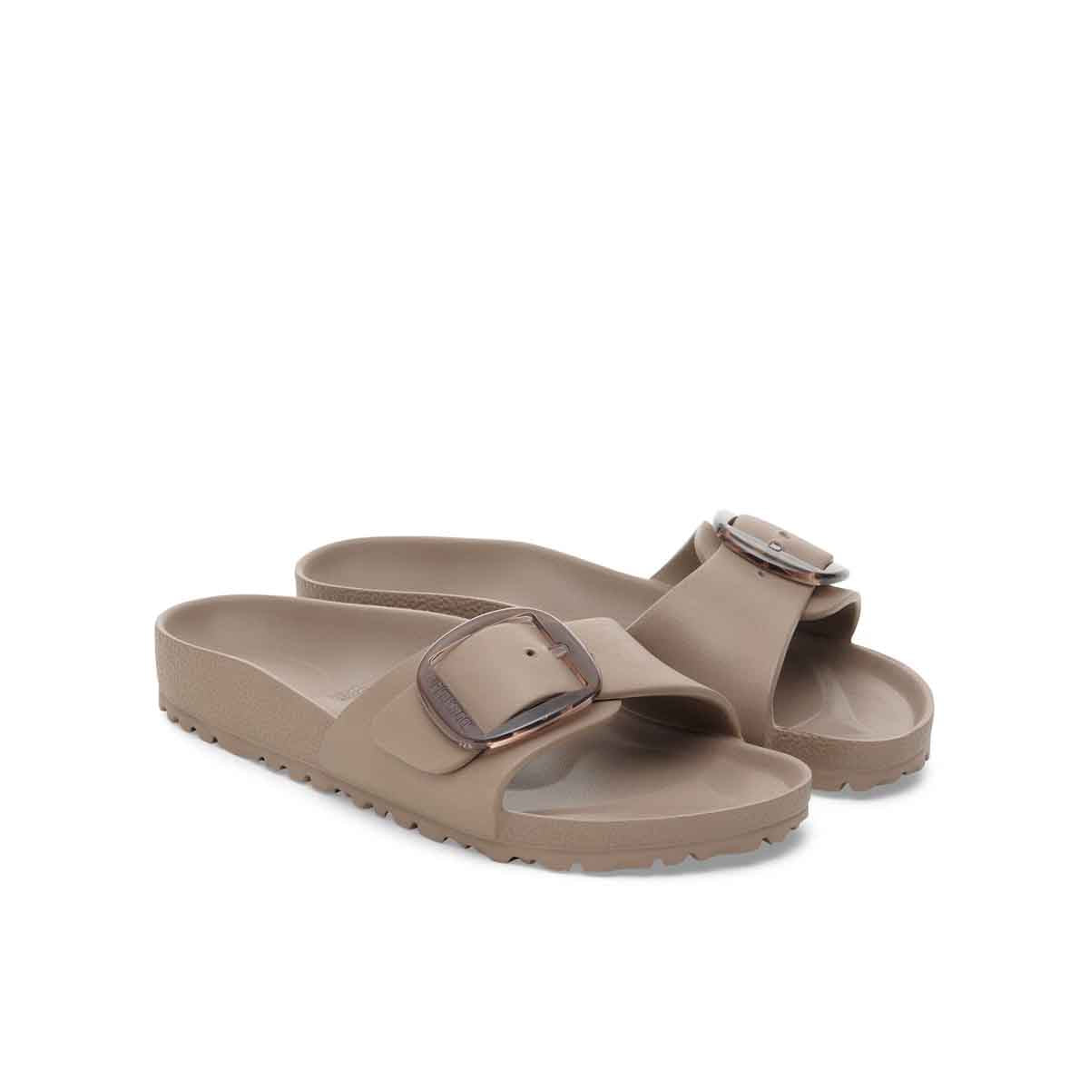 Birkenstock Madrid Big Buckle EVA Gray Taupe כפכפי בירקנשטוק מדריד לנשים