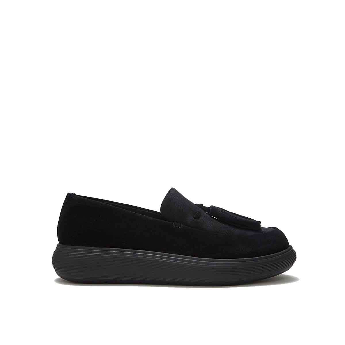 Fit Flop Suede Tassel Loafer All Black נעלי פיטפלופ לנשים