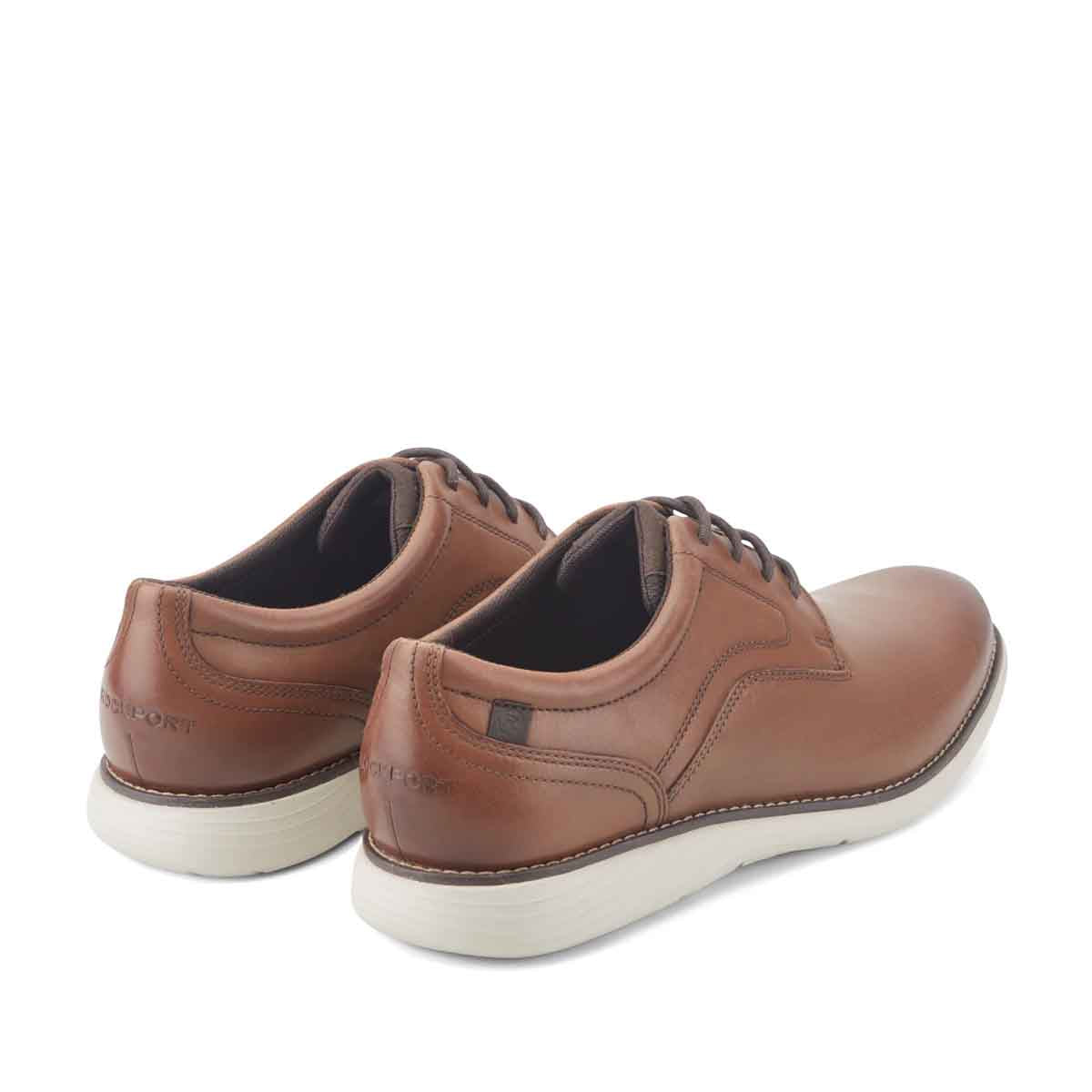 Rockport Garett Plain Toe Cognac נעלי רוקפורט לגברים
