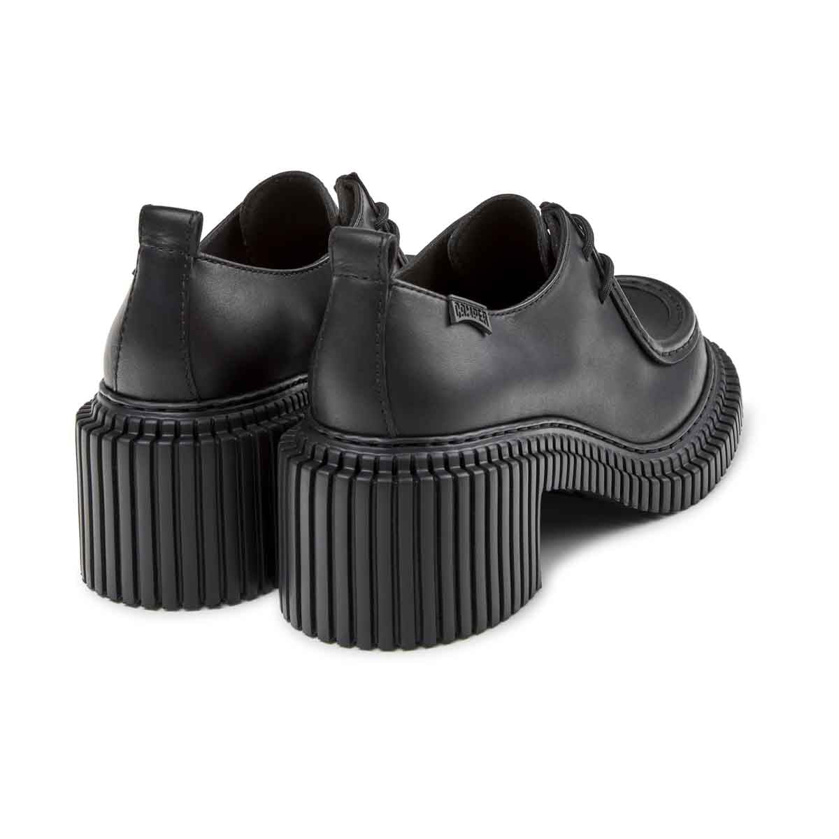Camper Pix London Black Leather Shoes נעלי מוקסין קמפר לנשים