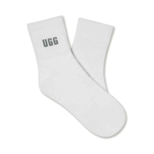 UGG Quinlin Logo Quarter 3 Pack Stormy Blue Chestnut Shaded Clover חבילת 3 גרביים