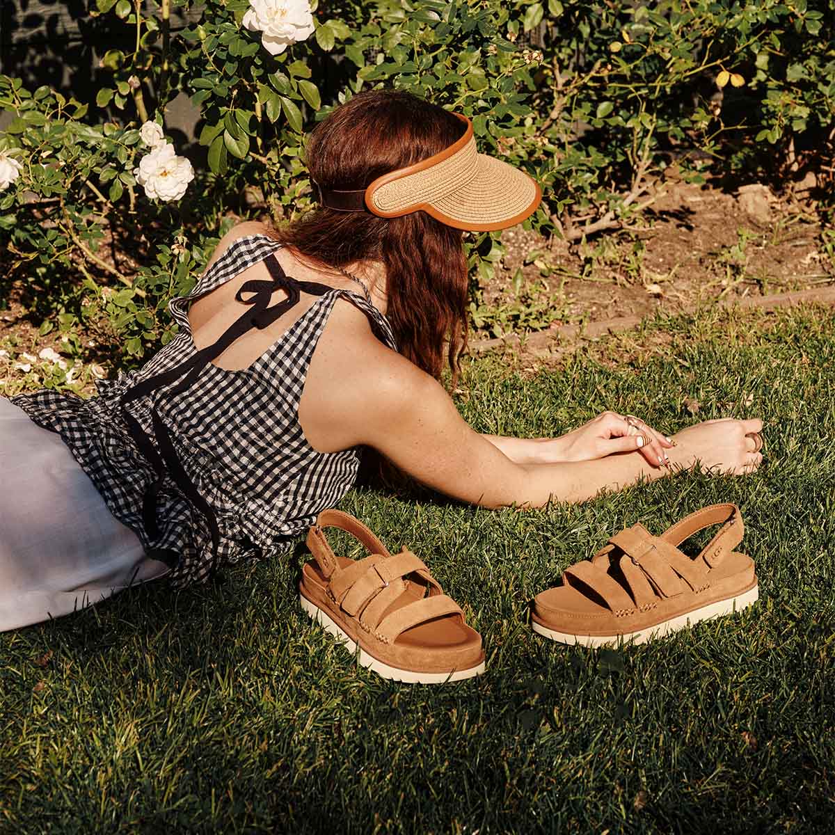 UGG Goldenstar Gleam Chestnut סנדלי נשים גולדנסטאר חום