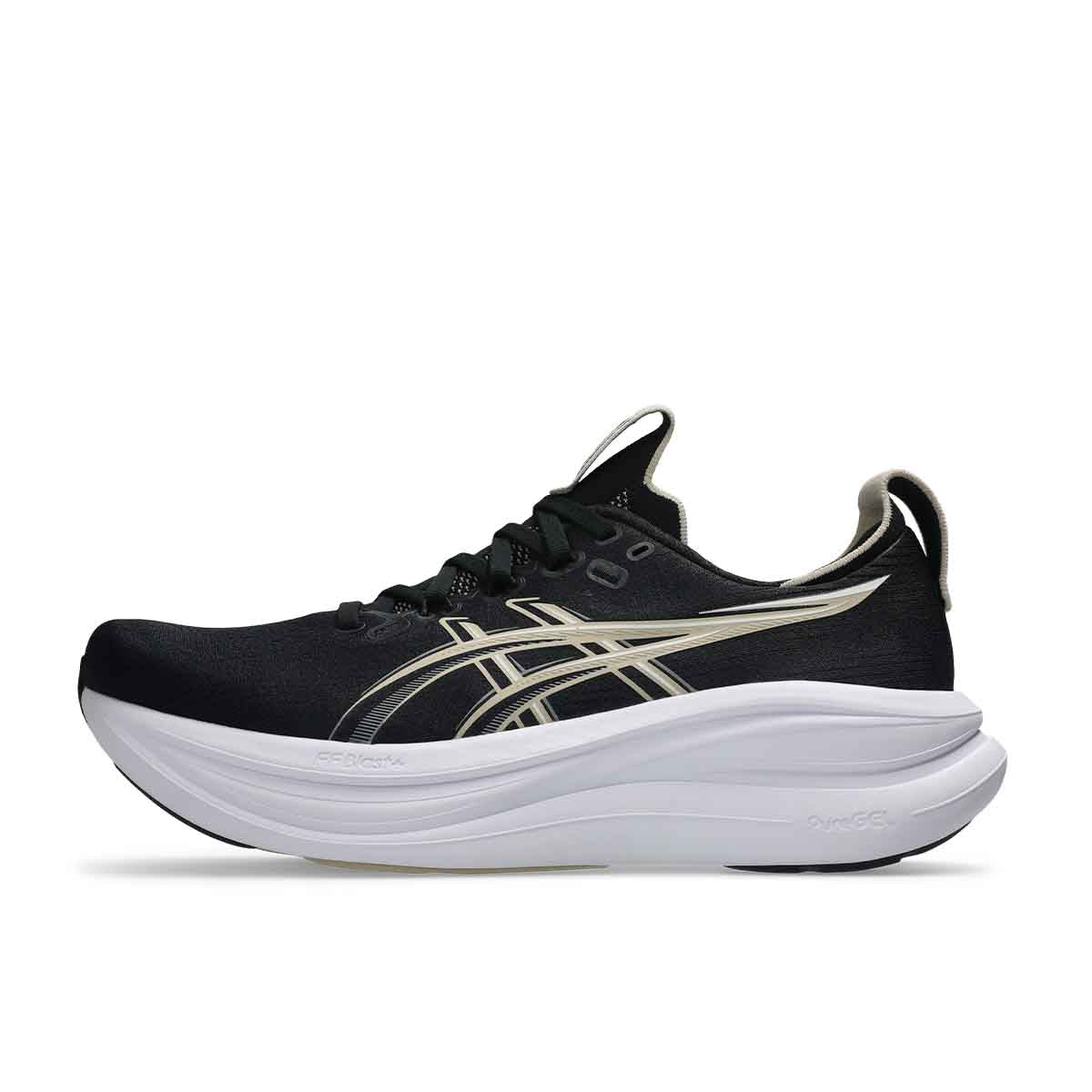 Asics Gel Nimbus 28 Men Black Feather Grey נעלי ריצה ג`ל נימבוס 28 לגברים