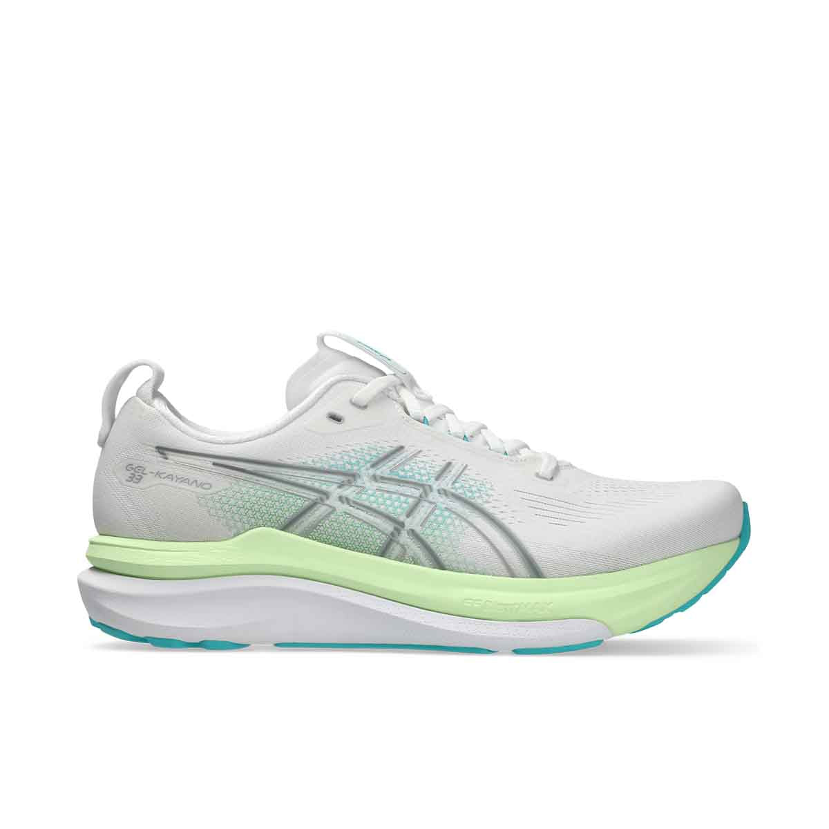 Asics Gel Kayano 33 Men White Energy Aqua נעלי ריצה ג`ל קיאנו 33 לגברים