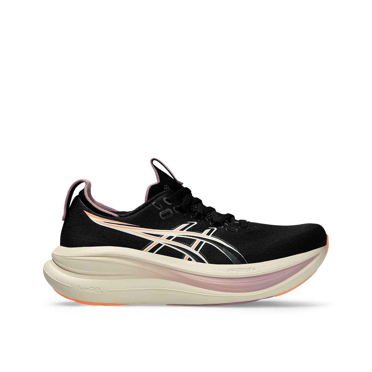 Asics Gel Nimbus 28 Women Black Taro Purple נעלי ריצה ג'ל נימבוס 28 לנשים