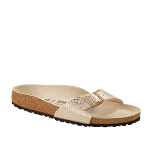 Birkenstock Madrid MF Shiny Python Eggshell בירקנשטוק מדריד כפכפי נשים