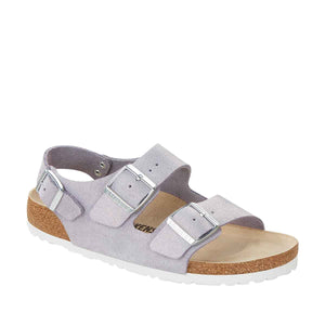 Birkenstock Milano Suede Shimmering Purple Fog סנדלי בירקנשטוק מילאנו סגול לנשים