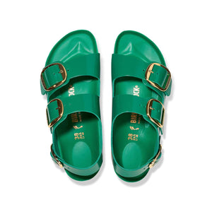 Birkenstock Milano Big Buckle High Shine Green סנדלי בירקנשטוק מילאנו לנשים