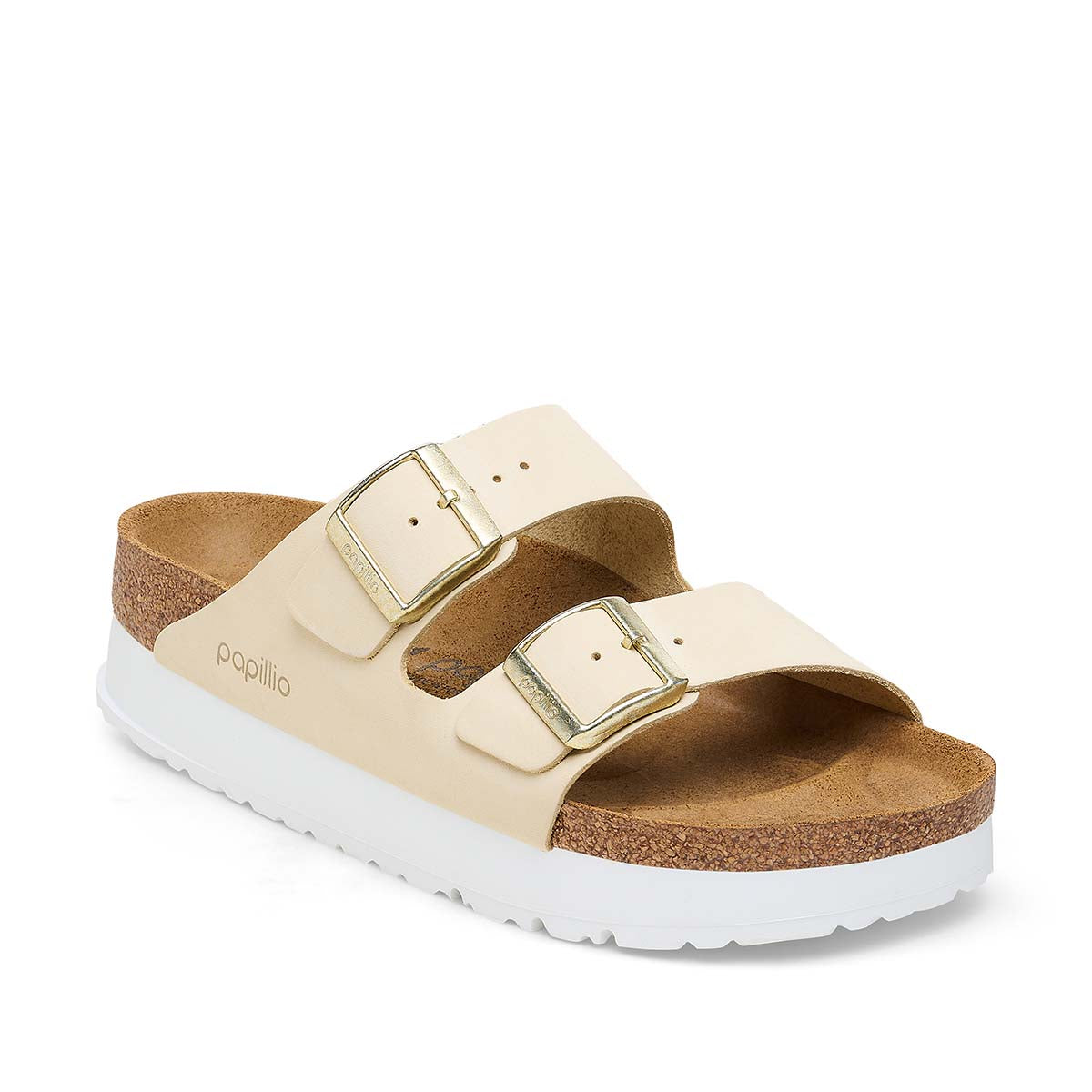 Birkenstock Arizona PAP Flex Platform Ecruכפכפי בירקנשטוק אריזונה לנשים