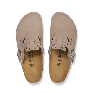 Birkenstock Boston Rivet Border Taupe כפכפי בירקנשטוק בוסטון ריבט בורדר לנשים