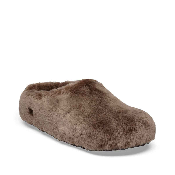 Birkenstock Amsterdam Wrapped Shearling Gray Taupe כפכפי בירקנשטוק אמסטרדם טיופ לנשים