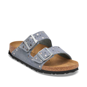 Birkenstock Arizona Rivet Stone Blue כפכפי בירקנשטוק אריזונה ריבט כחול לנשים
