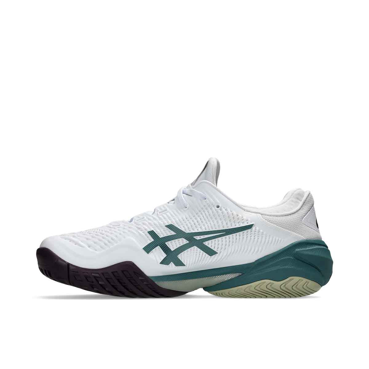 Asics Court FF 3 Men White Foggy Teal נעלי טניס קורט 3 לגברים