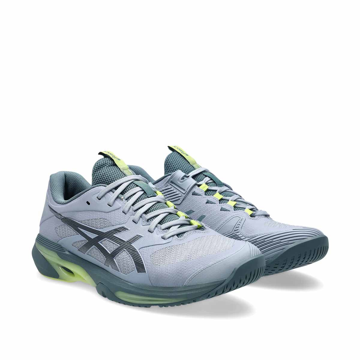 Asics Solution Speed FF 4 Men Grey Blue Ironclad נעלי טניס סולושיין ספיד 4 לגברים