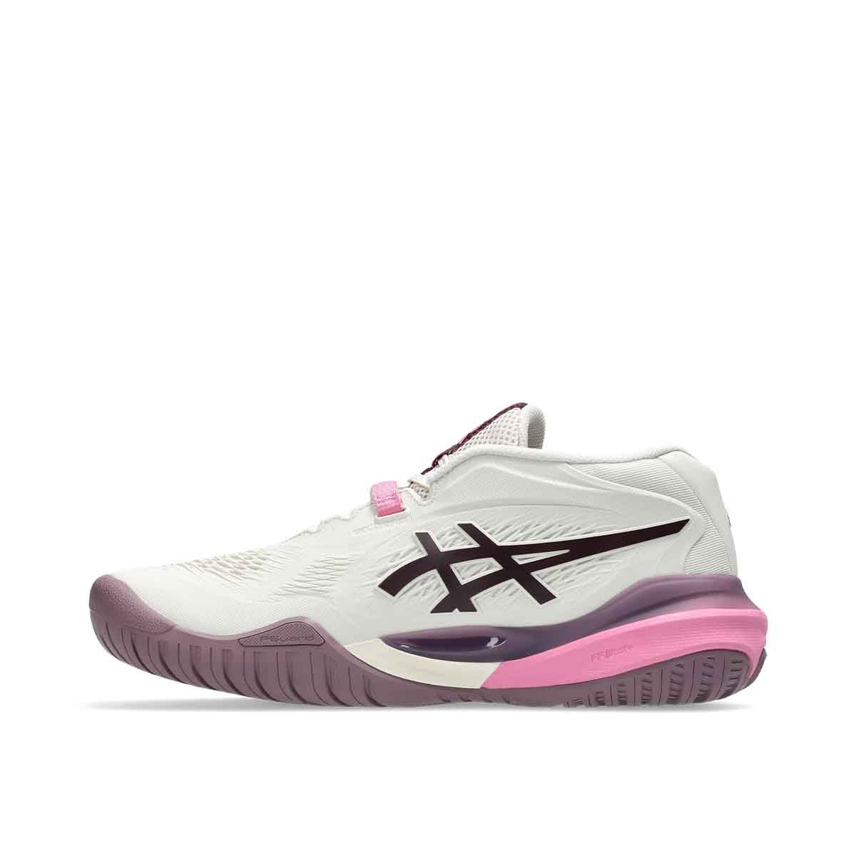 Asics Gel Resolution X Women Soft Oat Dark Aubergine נעלי טניס ג`ל רזולושיין לנשים