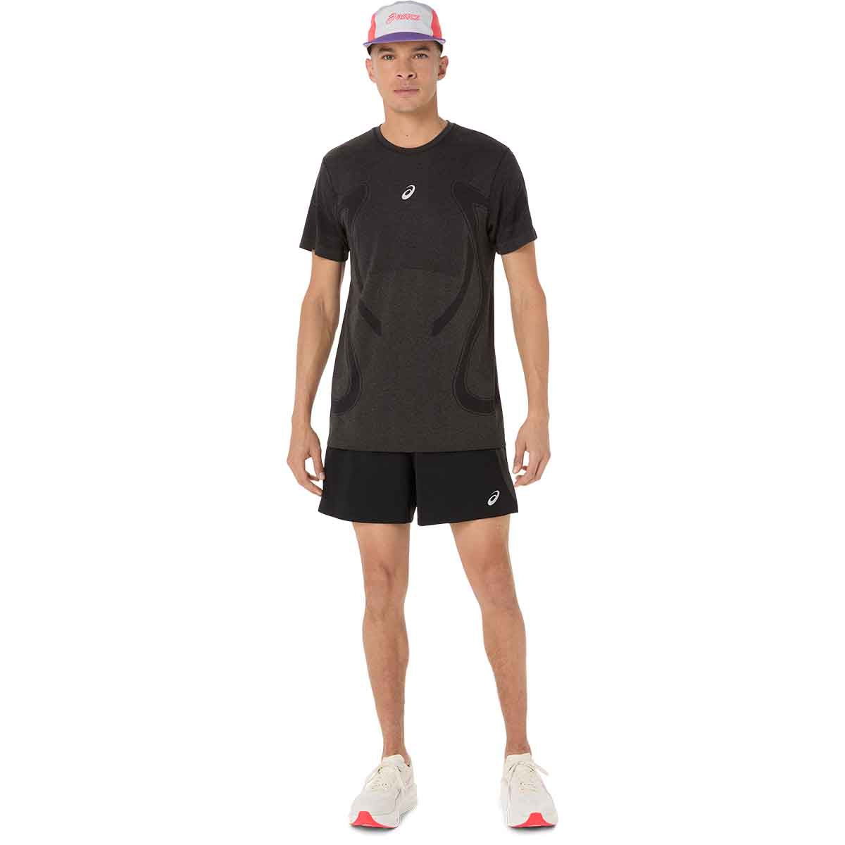 Asics Road Seamless SS Top Men Performance Black חולצת ריצה לגברים