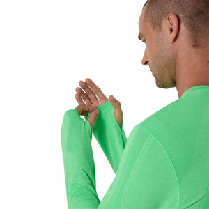 Asics Road Seamless LS Top Men Vital Green Illuminate Green חולצת ריצה לגברים