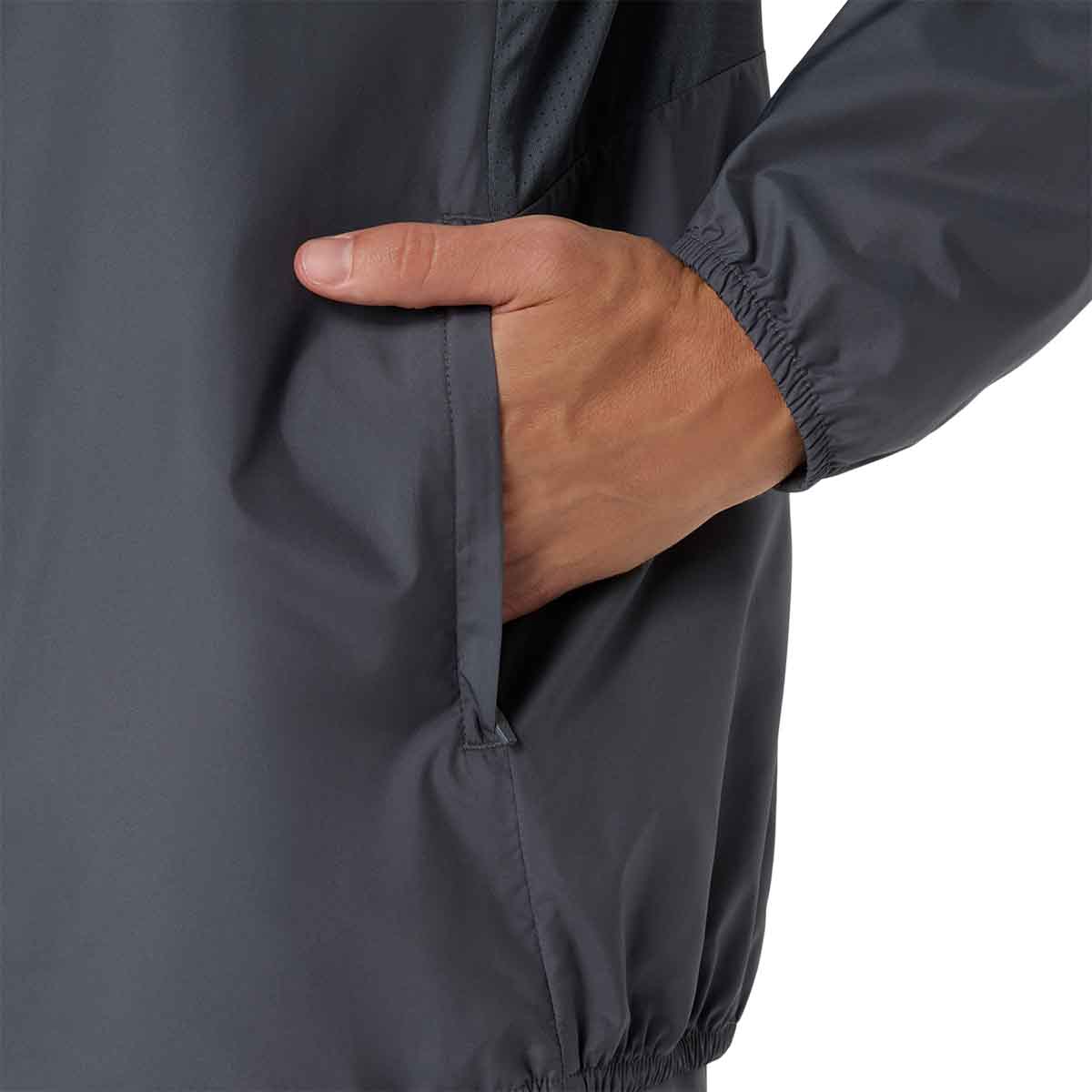 Asics Icon Jacket Men Carrier Grey ג'קט ריצה לגברים