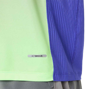 Asics Road Fade Singlet Men Cobalt Burst Illuminate Green גופיית ריצה לגבר אסיקס