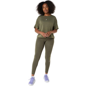 Asics Road Seamless Tight Women Dark Olive מכנסי טייץ ריצה לנשים