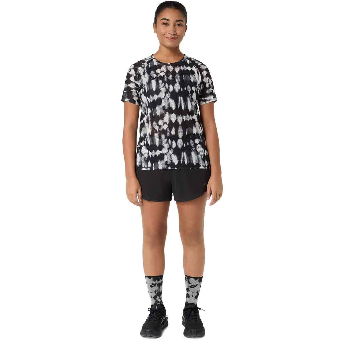 Asics Metarun SS Top Women Cream Performance Black חולצת ריצה לנשים