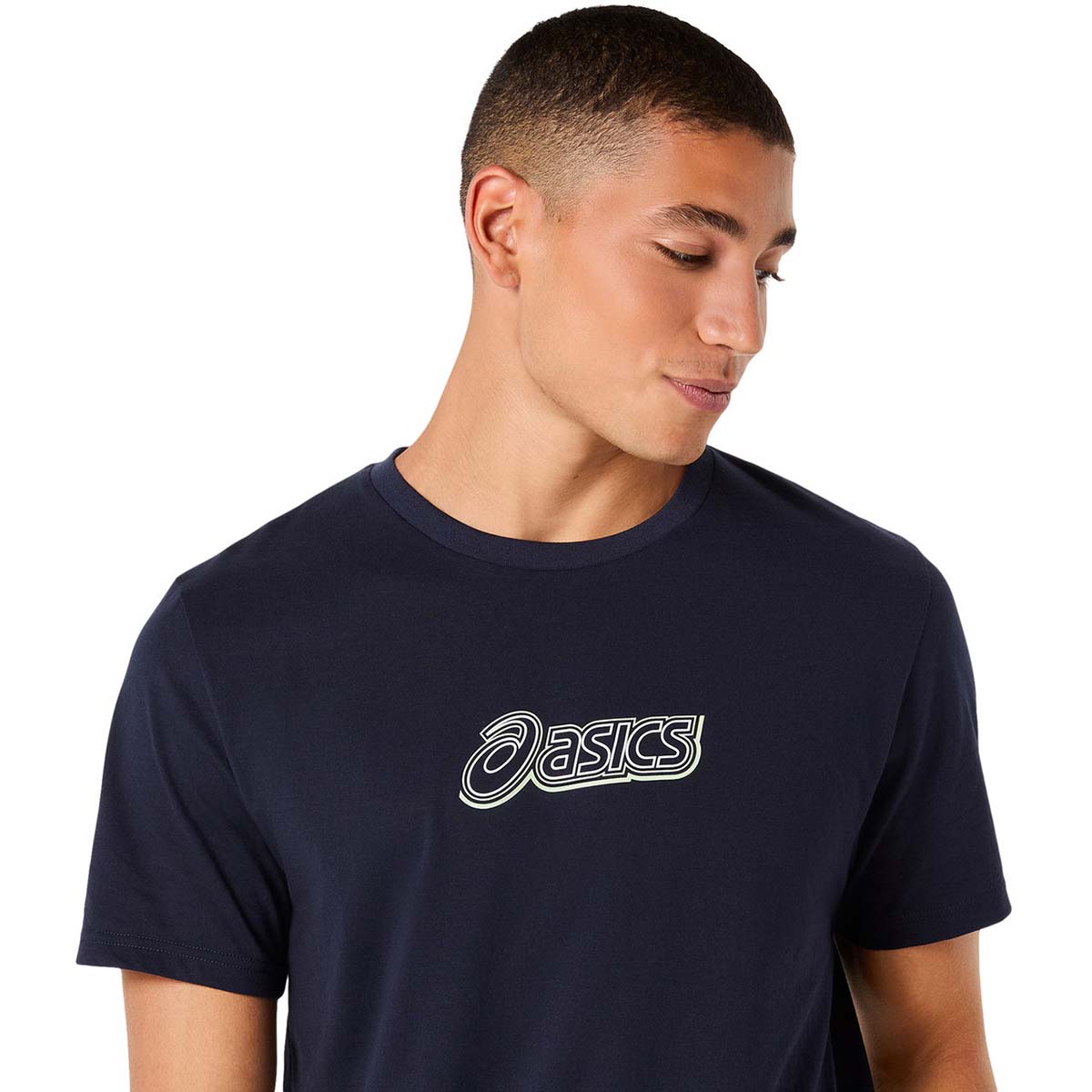 Asics Logo Graphic Tee Men Midnight חולצת אסיקס לגברים