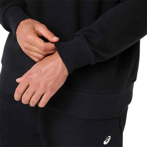 Asics Fleece Crew-Neck Top Relaxed Men Performance Black חולצה ארוכה לגברים