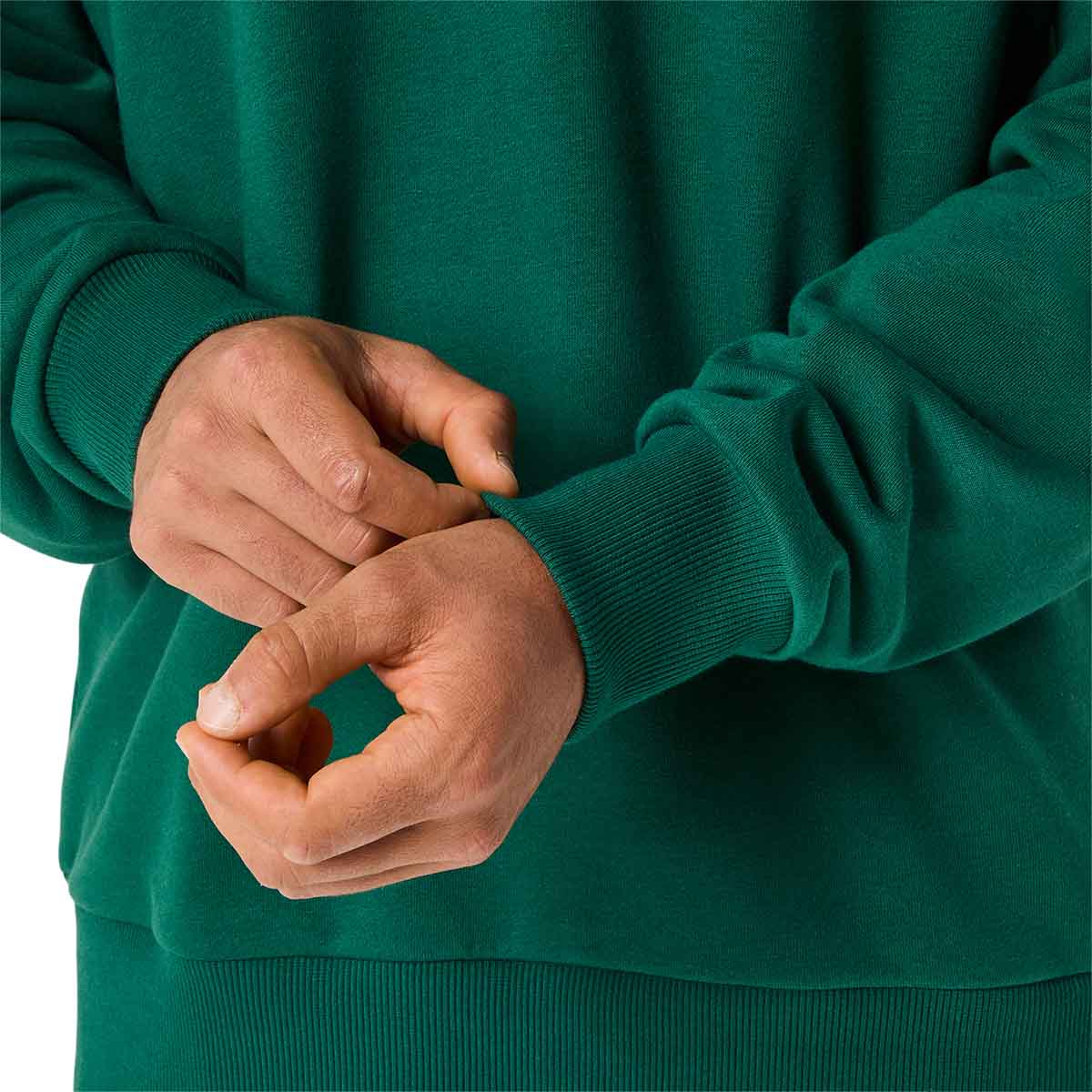 Asics Fleece Crew-Neck Top Relaxed Men Jewel Green חולצת אסיקס לגברים